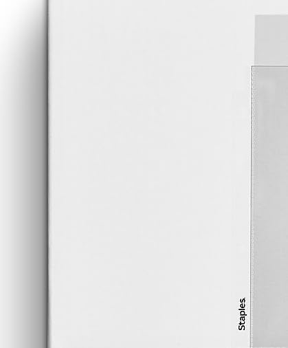 Staples Sheet Protectors, 8.5" x 11" – Top-Loading Clear Page Protectors, 3-Hole Punched, 2.4 Mil, 100-Pack