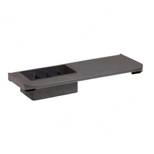 ECR4Kids 8 Slot Magnetic Dry Erase Marker Holder Caddy in Grey for Whiteboards and Glassboards