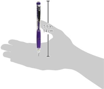 Pentel Mechanical Pencil, Refillable Lead/Eraser, 0.7mm, Purple (PENPD277TV)