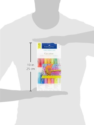 Faber-Castell Gelatos Brights: 12 Watercolor Gel Crayons and Watercolor Supplies, Versatile Art Pigment Crayons for Adults, Gel Sticks for Mixed Media, Journaling Supplies for Artists & Hobbyists