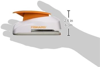 Fiskars X-Large Lever Punch Circle, Creates Clean 2" Punched-Out Designs for Scrapbooking & Card Making, Perfect for Paper Craft Windows & Embellishments, Manual Lever Operation, 2", Gray