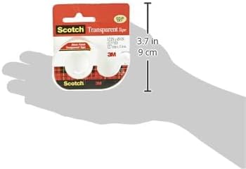 Scotch Transparent Tape 12'' X 4501 ea,(Pack of 2)
