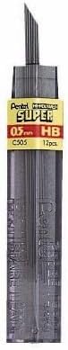 Pentel Super Hi-Polymer Lead Refill, 0.5mm, Fine, 5H, 144 Pieces of Lead (C505-5H)