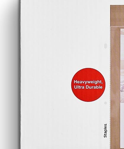 Staples Heavyweight Sheet Protectors – Clear Page Protectors for Binders, Durable Protection, 50-Pack