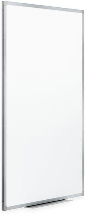 Mead White Board 24" x 18", Dry Erase Whiteboard For Wall, Non-Magnetic, White/Silver (85355)