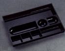 Rubbermaid-Plastic Eight Compartment Catch'All® Desk Drawer Tray, Ebony (RUB16251) Category: Desktop and Drawer Organizers