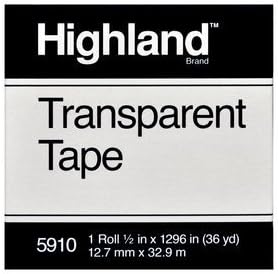 3M COMPANY TAPE HIGHLAND TRANSPARENT (Set of 50)