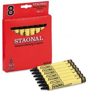 MARKING CRAYONS BLK 8PK