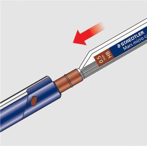 STAEDTLER Mars micro carbon 250 0.5mm HB - Pencil lead refills - 4 Tubes / Packs (48 Leads) HB