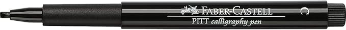 A.W. FABER CASTELL USA FC800073T FC800073 Pitt Calligraphy 2Mm Blk Bc,Black