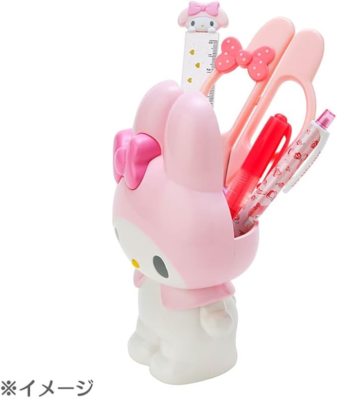 Sanrio 241245 Cinnamon Roll Character Shaped Pen Stand, Approx. Width 4.8 x Depth 2.8 x Height 5.3 inches (12.3 x 7 x 13.5 cm)