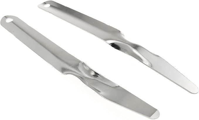 E-outstanding 2PCS Stainless Steel Flat Staplers Puller, Staple Remover Tools, Stainless Steel Crowbar Nail Lifter for Office Home Business