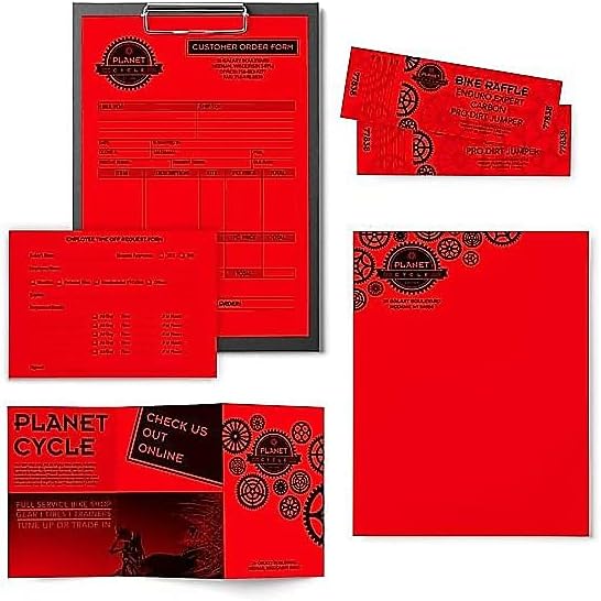 Astrobrights Color Paper, 8.5” x 11”, 24 lb/89 gsm, Re-Entry Red, 500 Sheets (21558)