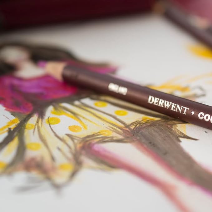 Derwent Colorsoft Pencils, 4mm Core, Metal Tin, 24 Count (0701027)