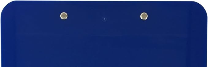 Trade Quest Plastic Clipboard Opaque Color Letter Size Low Profile Clip (Pack of 6) (Dark Blue)