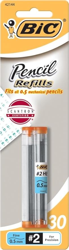 BIC Pencil Lead Refills, Fine Point (0.5mm), 30ct (L530P1)