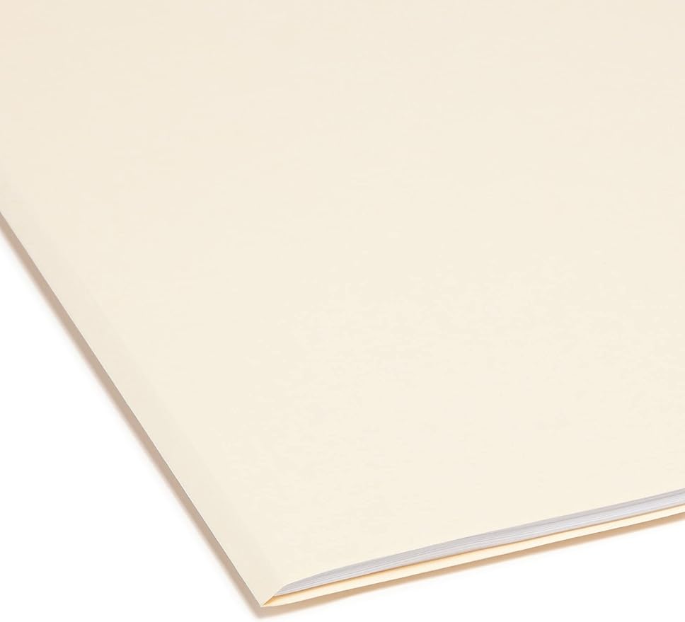 Smead File Folder, Reinforced 1/3-Cut Tab, Right Position, Legal Size, Manila, 100 per Box (15337)
