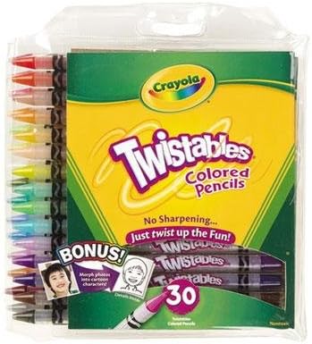Twistables Colored Pencils, 30 Assorted Colors/Pack