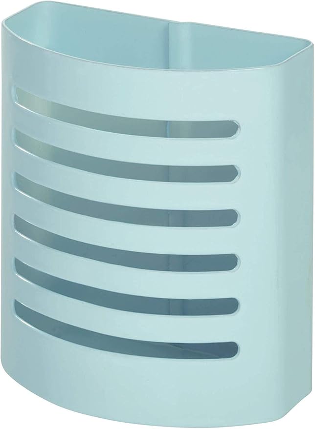 iDesign 85176 Magnetic Modern Pen and Pencil Holder, Writing Utensil Storage Organizer for Kitchen, Locker, Home, or Office, Set of 1, Mint Blue