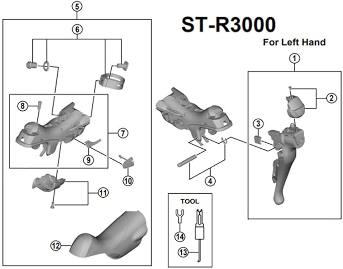 ST-R3000 Left Hand Name Plate and Screw