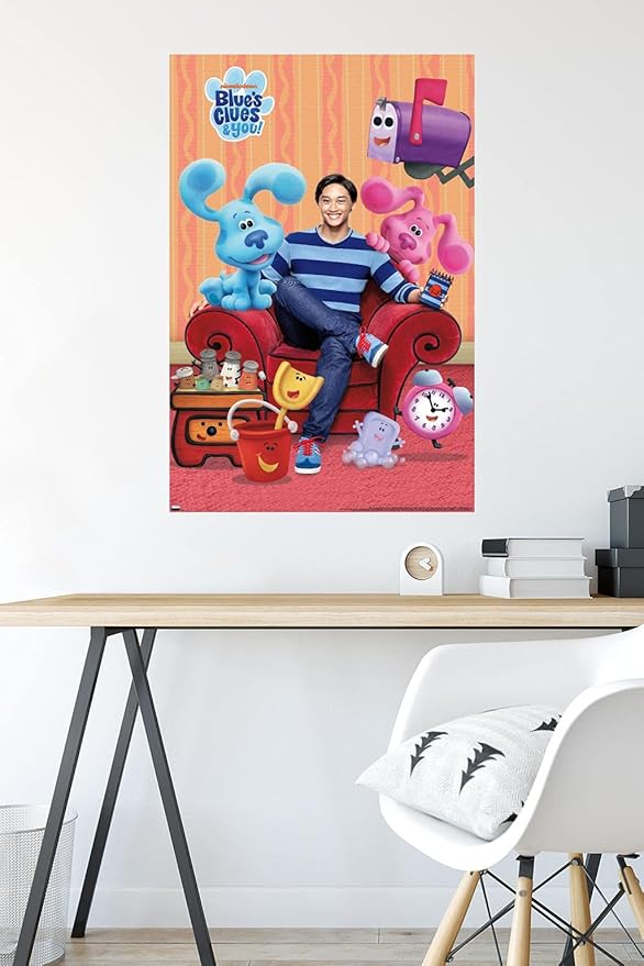 Nickelodeon Blue's Clues - Group Wall Poster, 34L" x 22.4W", Premium Unframed Version
