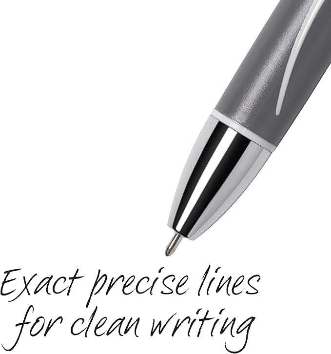 BIC Glide Exact Black Retractable Ballpoint Pens, Fine Point (0.7mm), 12-Count Pack, Ultra Smooth Writing Black Pens