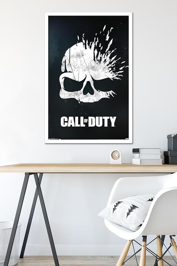 Trends International Call of Duty - Skull Wall Poster, 22.375" x 34", White Framed Version
