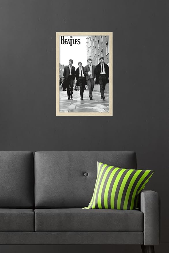 Trends International The Beatles - In London Wall Poster, 22.4L x 14.7W, Blonde Framed Version