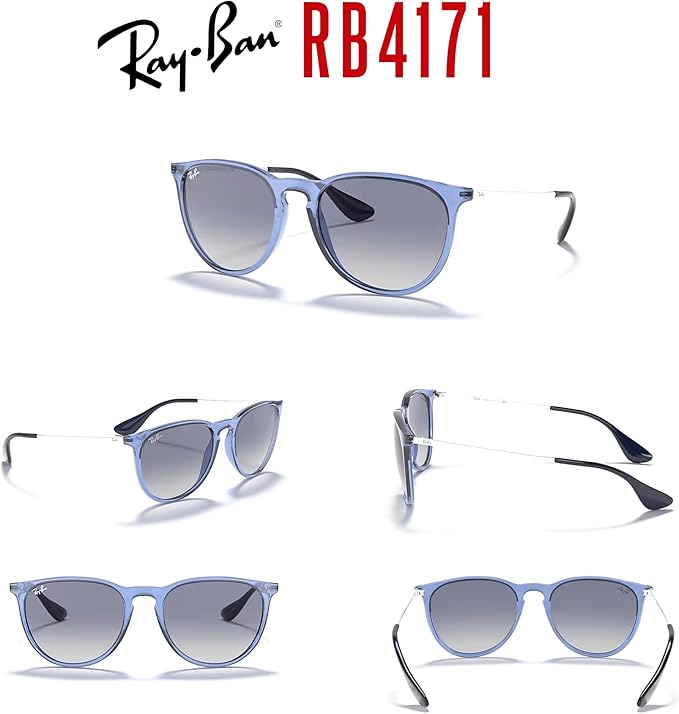Ray-Ban RB4171 ERIKA Round Sunglasses For Women +BUNDLE with ACCESSORY EYEWEAR KIT