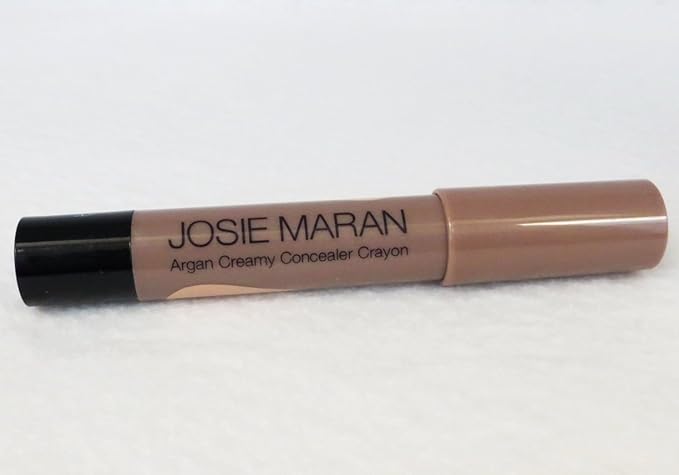 Josie Maran Argan Cream Concealer Crayon - Blemish & Under Eye Concealer Stick - Hydrating Luminous Finish with Buildable Coverage - Non-Comedogenic, Creaseless & Non-Cakey Formula - Light 1 (0.1 oz)