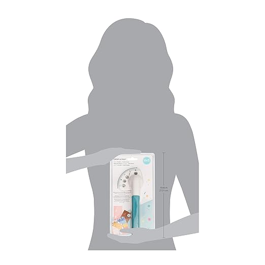 We R Memory Keepers Crop-A-Dile Power Multi Hole Punch, 5 Different Shapes, Button, Square, Horizontal Slit, Vertical Slit, Circle, for Paper Cardstock, Chipboard, Fabric, Thin Tin, Leather, Plastic