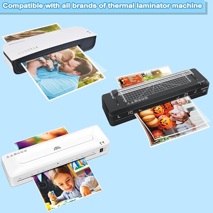 Laminating Sheets, 1000 PCS 3 Mil Laminating Pouches 9 x 11.5 Thermal Laminate Sheets Holds 8.5 x 11 Inch Sheets, Universal Lamination Paper for Laminator, Photos, Files, Round Corner Letter Size