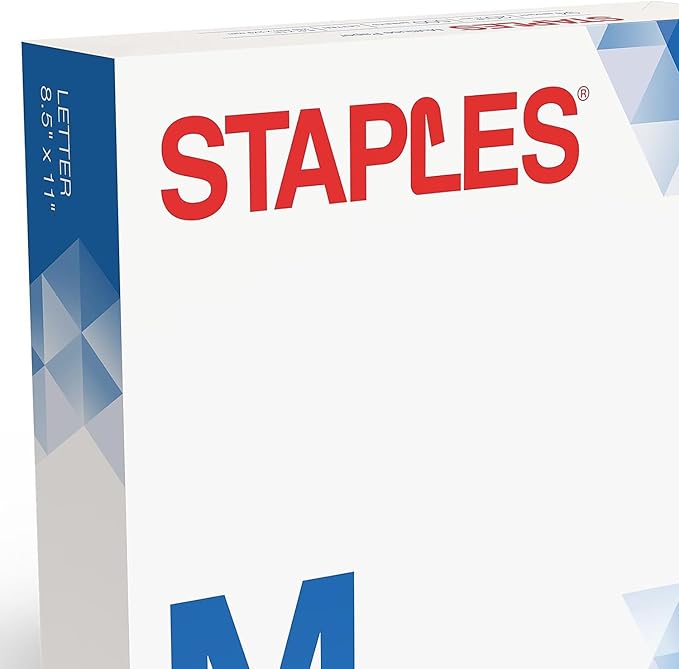 Staples Multiuse 8.5-Inch X 11-Inch Copy Paper 20 Lbs 94 Brightness 500/Rm 5 Rm/Ct