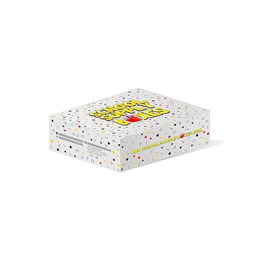 School Supply Boxes | High School Writing Case (2 Boxes) | Back to School Essentials Kit for Students & Teachers | Includes College-Ruled Filler Paper, College-Ruled Notebooks, 12 ct. Pens, & More