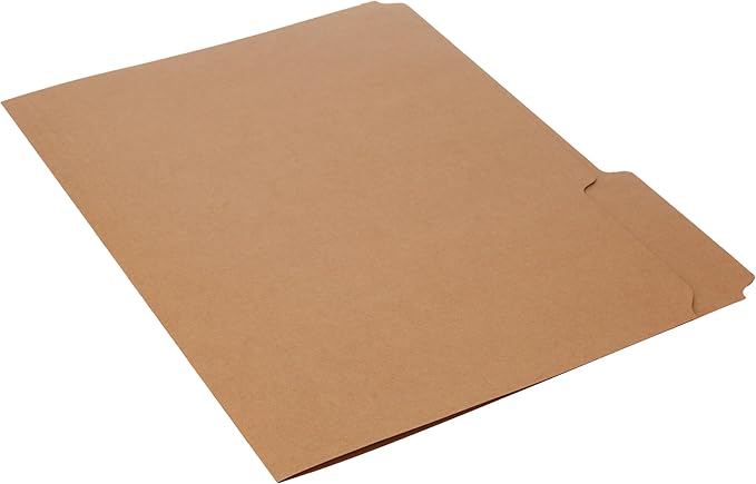 Pendaflex RK15213 Two-Ply Dark Kraft File Folders, 1/3 Cut Top Tab, Letter, Brown (Box of 100)