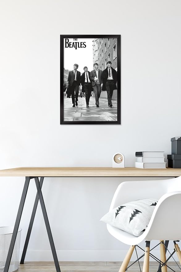Trends International The Beatles - In London Wall Poster, 22.4L x 14.7W, Black Framed Version