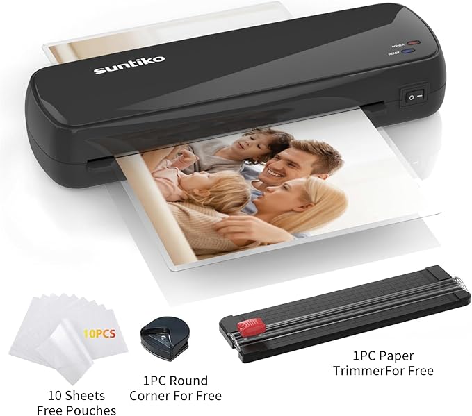 4-In-1Laminator Machine,It has Quick Warm-Up, Fast Laminating Documentation and Photos, Increases Their Long-Term Color Preservation. Suitable for Family, Office and School,A4/A5/A6 Size