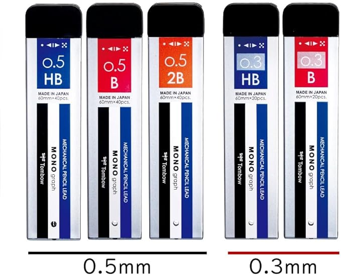 Tombow Pencil Sharp Lead Monograph MG 0.5 HB ECG-121A Monocolor