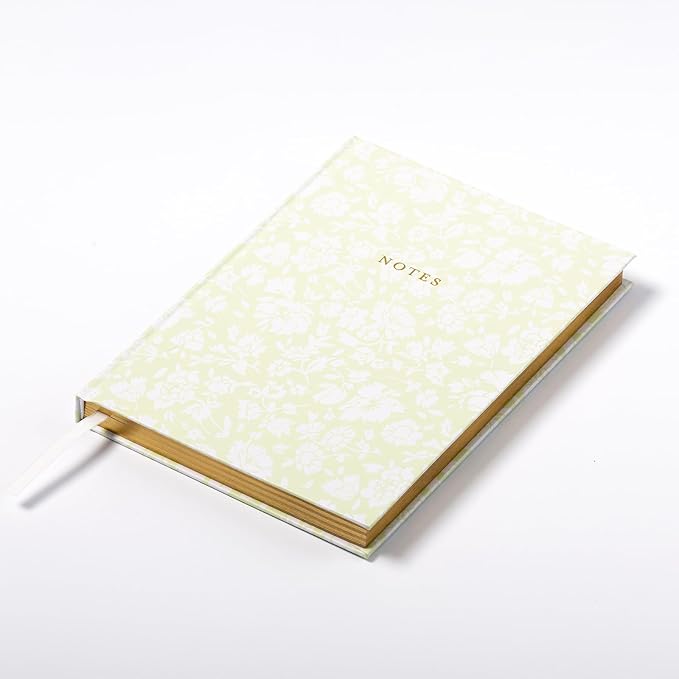 Laura Ashley Premium Hardcover Writing Journal | 256 Lined Pages | Elegant Floral Design | Perfect for Diaries, Notes, and Gift Giving (Green - A5-6-x-8 Inches)