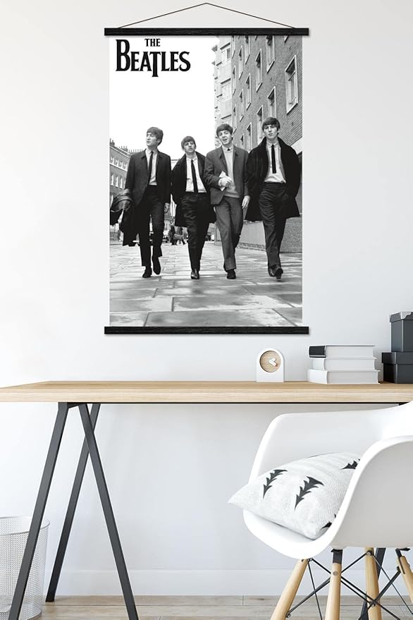 Trends International The Beatles - In London Wall Poster, 22.375" x 34", Premium Print and Black Hanger Bundle