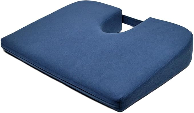 Tush Cush Original Orthopedic Seat Cushion - Navy Fabric