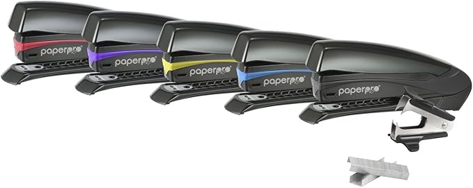 Bostitch Inspire 20 Sheet Stapler - One Finger, No Effort, Spring Powered Stapler - Assorted Colors, No Color Choice (1429)