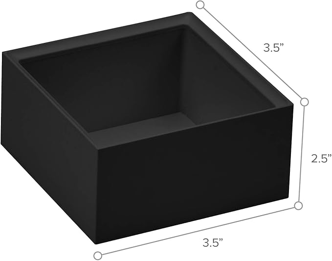 Bostitch Office Konnect Desk Organizer Accessory Tray, Stacks for Desktop Storage, Black (Pack of 6)