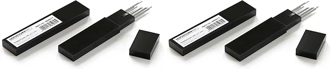 LEUCHTTURM1917 - Graphite Lead Refills 0.7mm HB for Mechanical Pencil Drehgriffel (24 Pack, Grey)