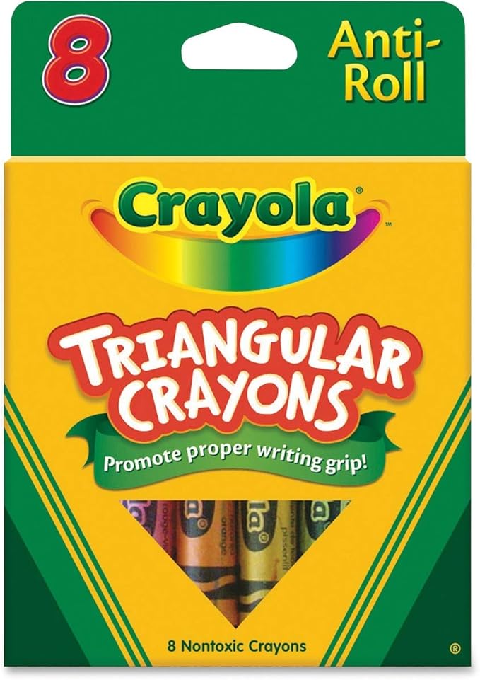 Crayola 8ct Triangular Crayons, 48 Pack