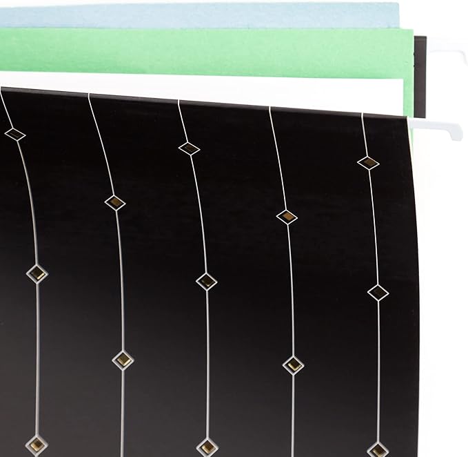 U Brands Fashion Hanging File Folders, Office Supplies, 6 Count (Classic)