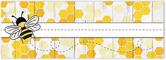 Eureka The Hive Self-Adhesive Name Plates, Pack of 36