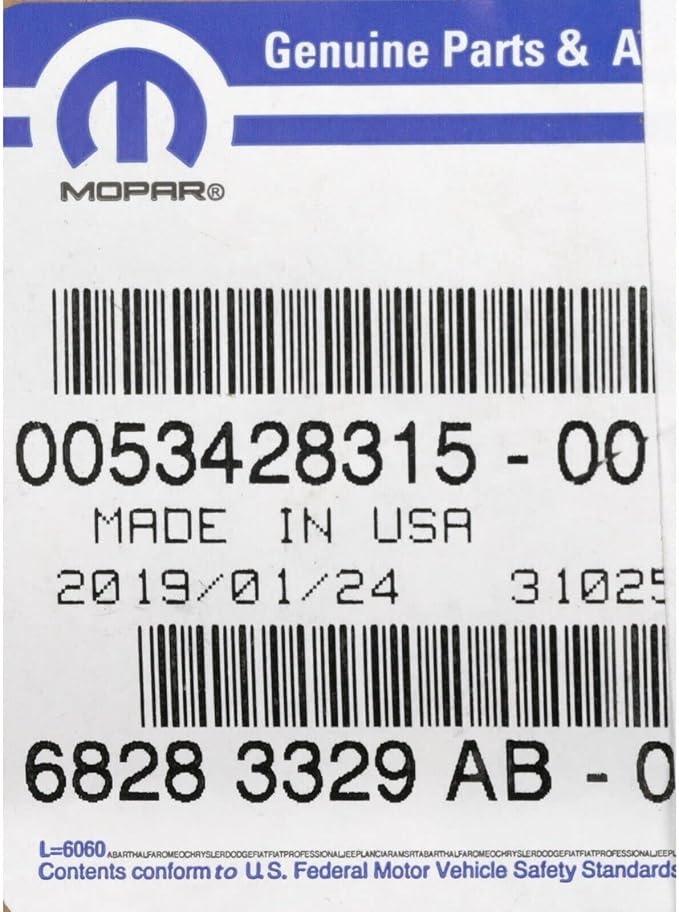 Mopar 68283329AB NAME PLATE