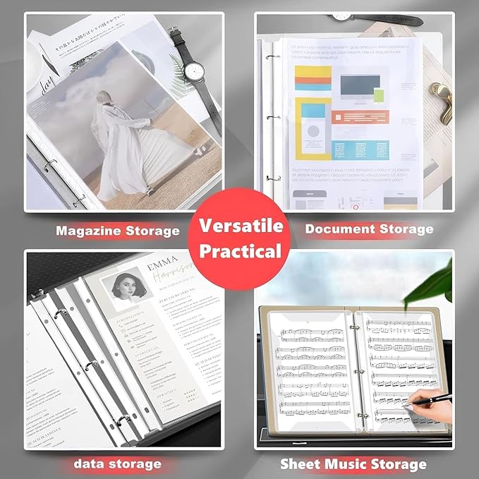 Sheet Protectors 8.5 x 11 inch Clear Page Protectors for 3 Ring Binder,100 Pack Plastic Sleeves for Binders,Top Loading Plastic Sleeve for Binders, Letter Size, documents and Photos, Office Supplies