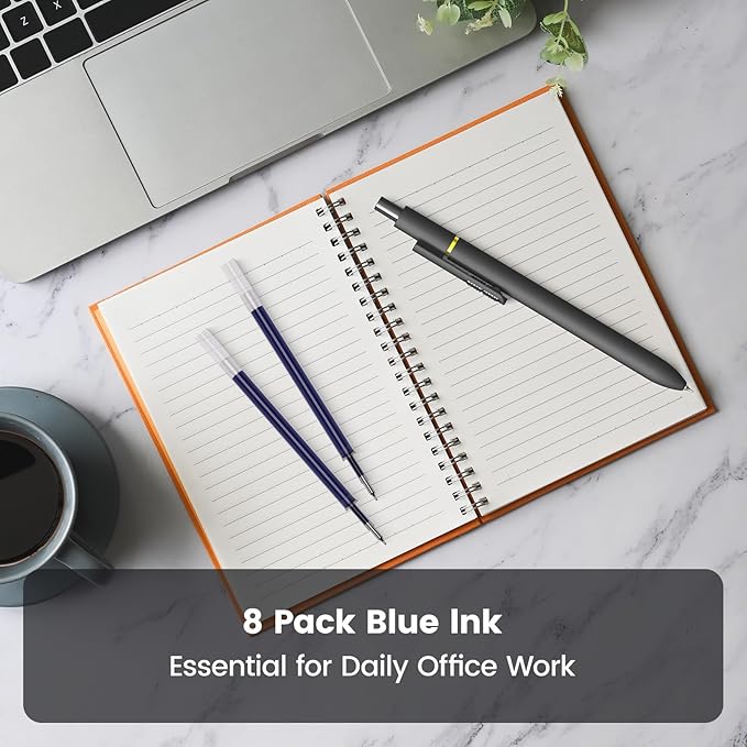 Blue Gel Pens - 16Pcs Blue Ink Pens 0.7mm Medium Point | Smooth Writing - Quick Drying Retractable Pen for Men Women (Vintage + Morandi - 16Pcs)